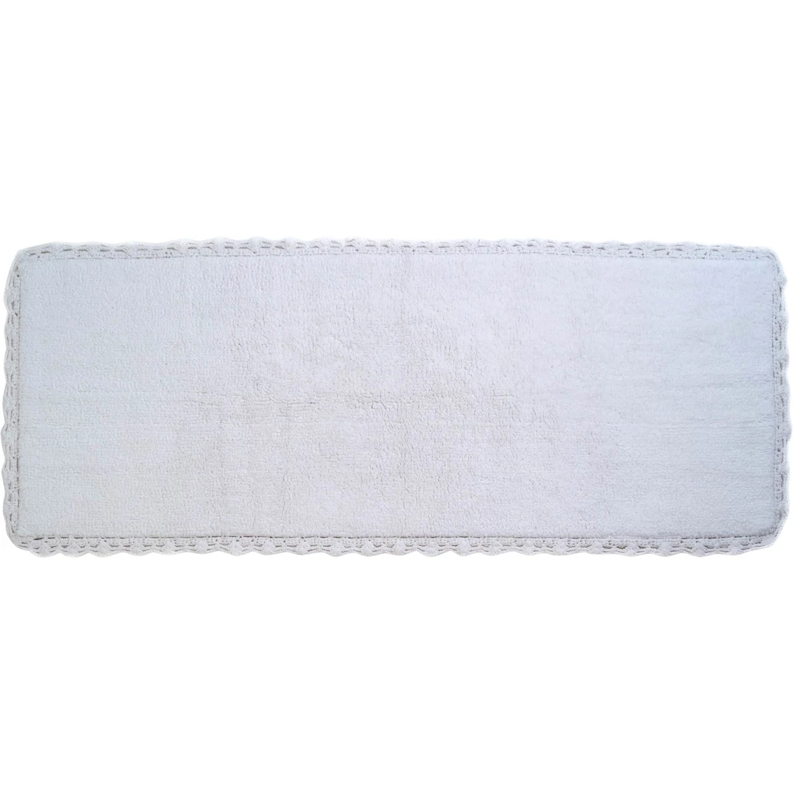 Hot Sale ✨ Chesapeake Merchandising Chesapeake Crochet White Bath Runner 22 X 60 In. ✔️