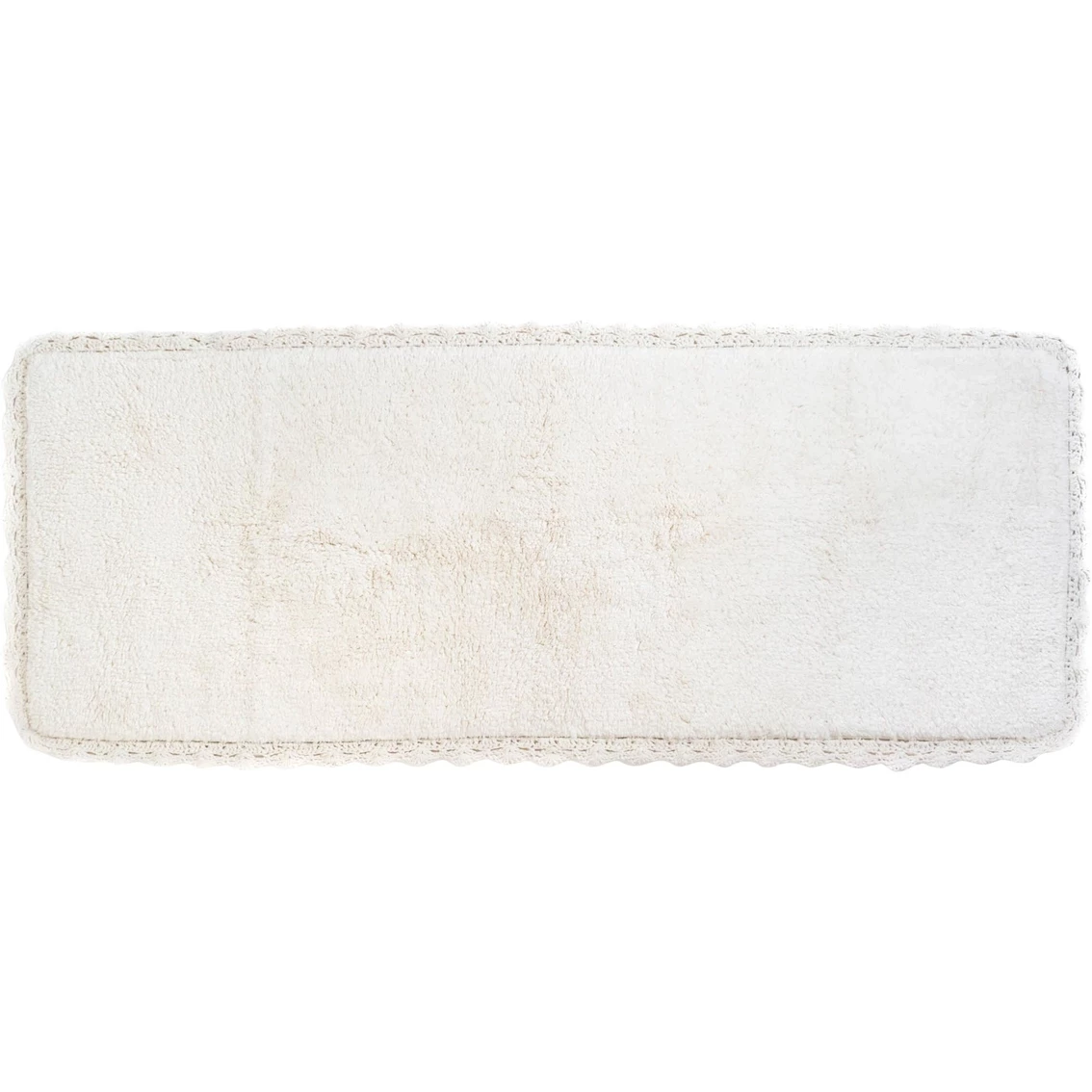 Hot Sale ✨ Chesapeake Merchandising Chesapeake Crochet White Bath Runner 22 X 60 In. ✔️ - Image 3
