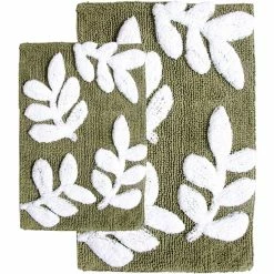 Deals ???? Chesapeake Merchandising Chesapeake Monte Carlo 2 Pc. Sage & White Bath Rug Set ????