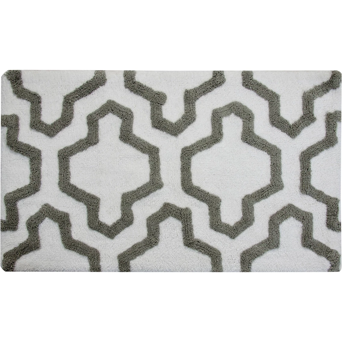 New ???? Saffron Fabs Quatrefoil 36 X 24 Bath Rug ????