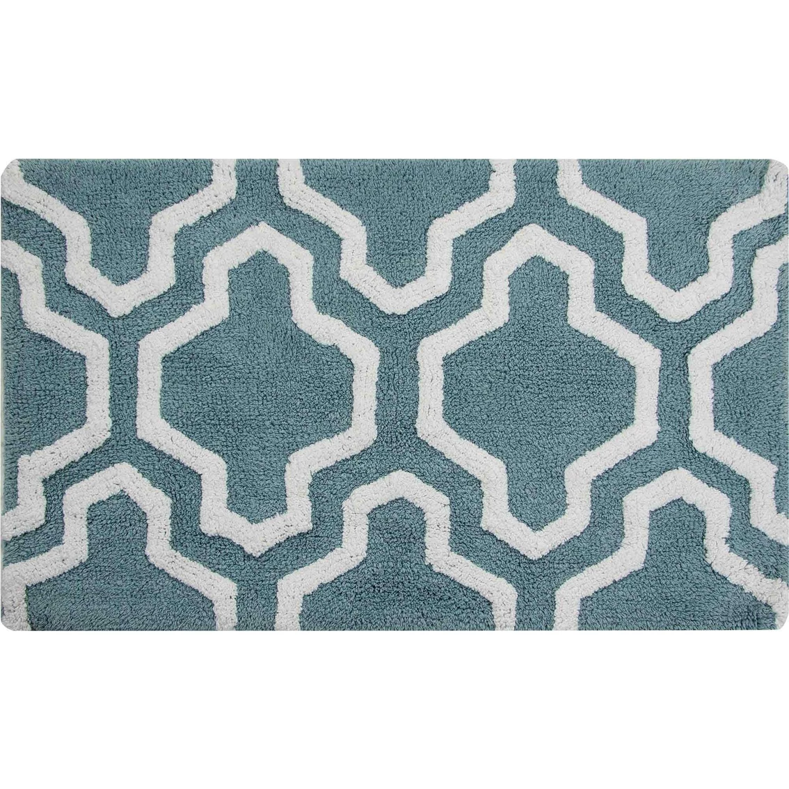 New ???? Saffron Fabs Quatrefoil 36 X 24 Bath Rug ???? - Image 5