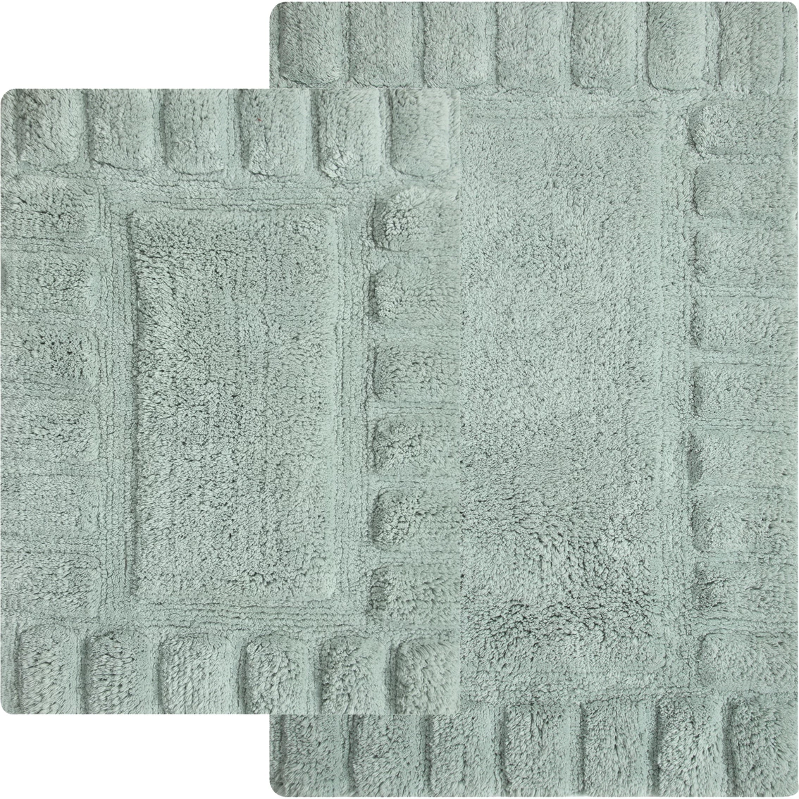 Brand new ???? Chesapeake Merchandising Tile Boarder Bath Rug 2 Pc. Set ???? - Image 2