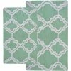 Buy ???? Chesapeake Merchandising Chesapeake Double Quatrefoil 2Pc. Subtle Green Bath Rug Set 36965 ❤️