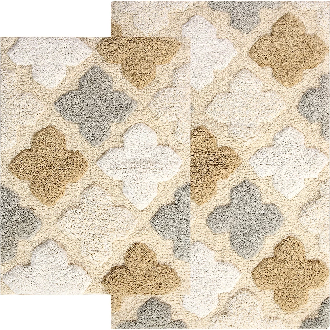 Flash Sale ✔️ Chesapeake Merchandising Alloy Moroccan Tiles Spa Bath Rug 2 Pc. Set ????