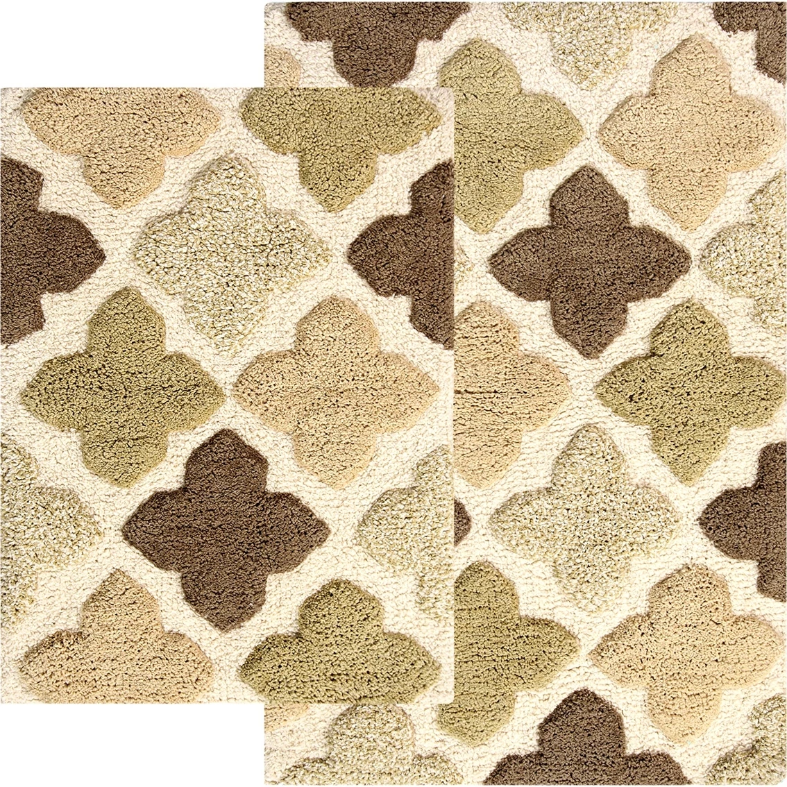 Flash Sale ✔️ Chesapeake Merchandising Alloy Moroccan Tiles Spa Bath Rug 2 Pc. Set ???? - Image 2