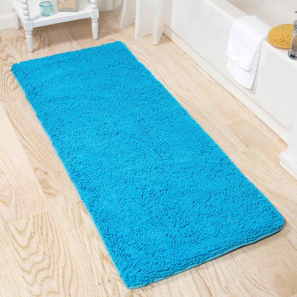 Buy ???? Lavish Home Memory Foam Shag Bath Mat ❤️ - Image 3