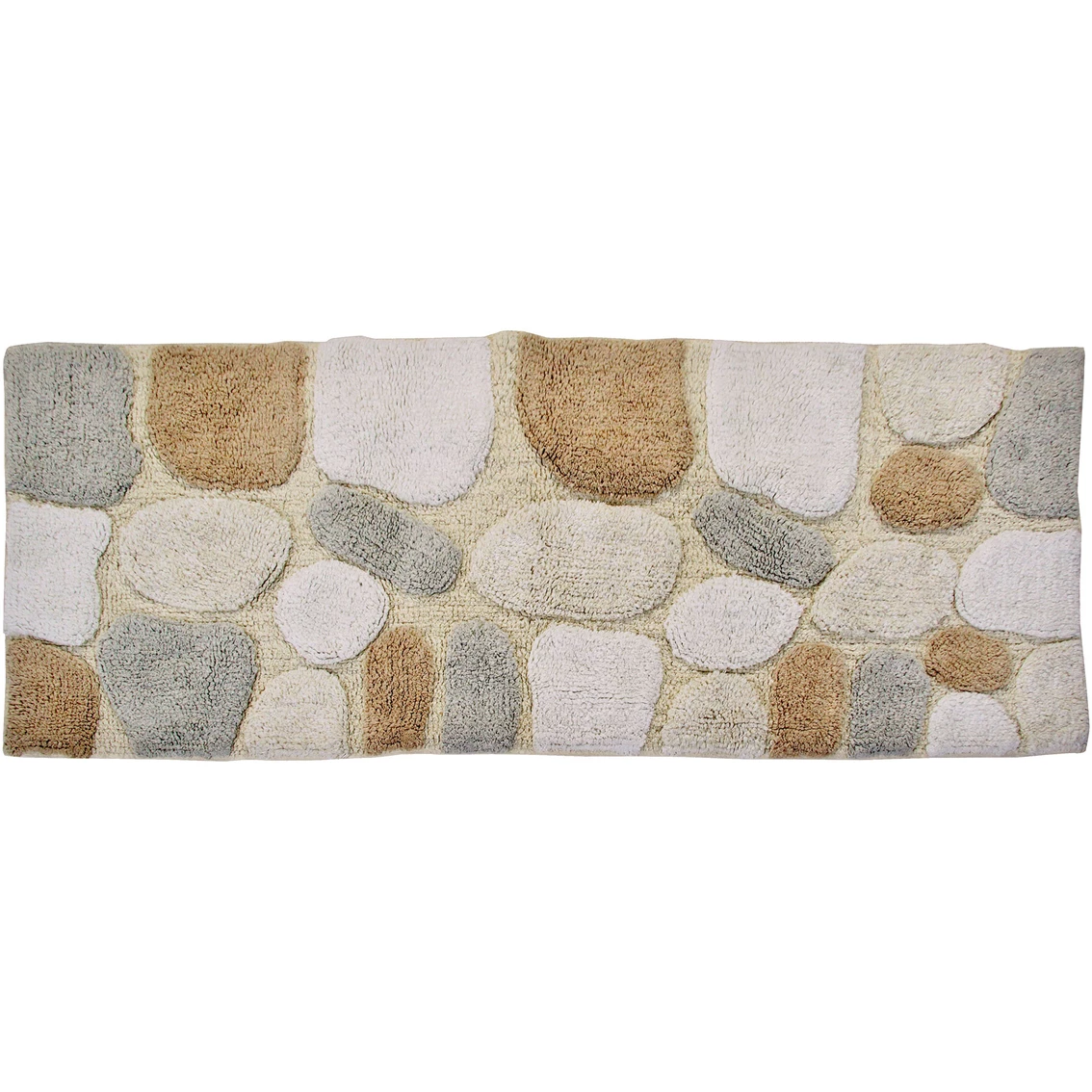 Outlet ???? Chesapeake Merchandising Chesapeake Pebbles Khaki Bath Rug Runner 45090 (24" X 60") ???? - Image 2