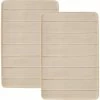 Hot Sale ???? Truly Soft 20 X 32 In. Solid Memory Foam Bath Rug 2 Pk. ????