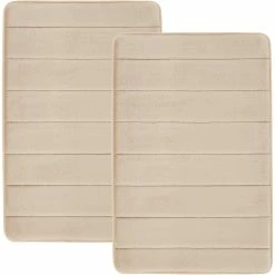 Hot Sale ???? Truly Soft 20 X 32 In. Solid Memory Foam Bath Rug 2 Pk. ????