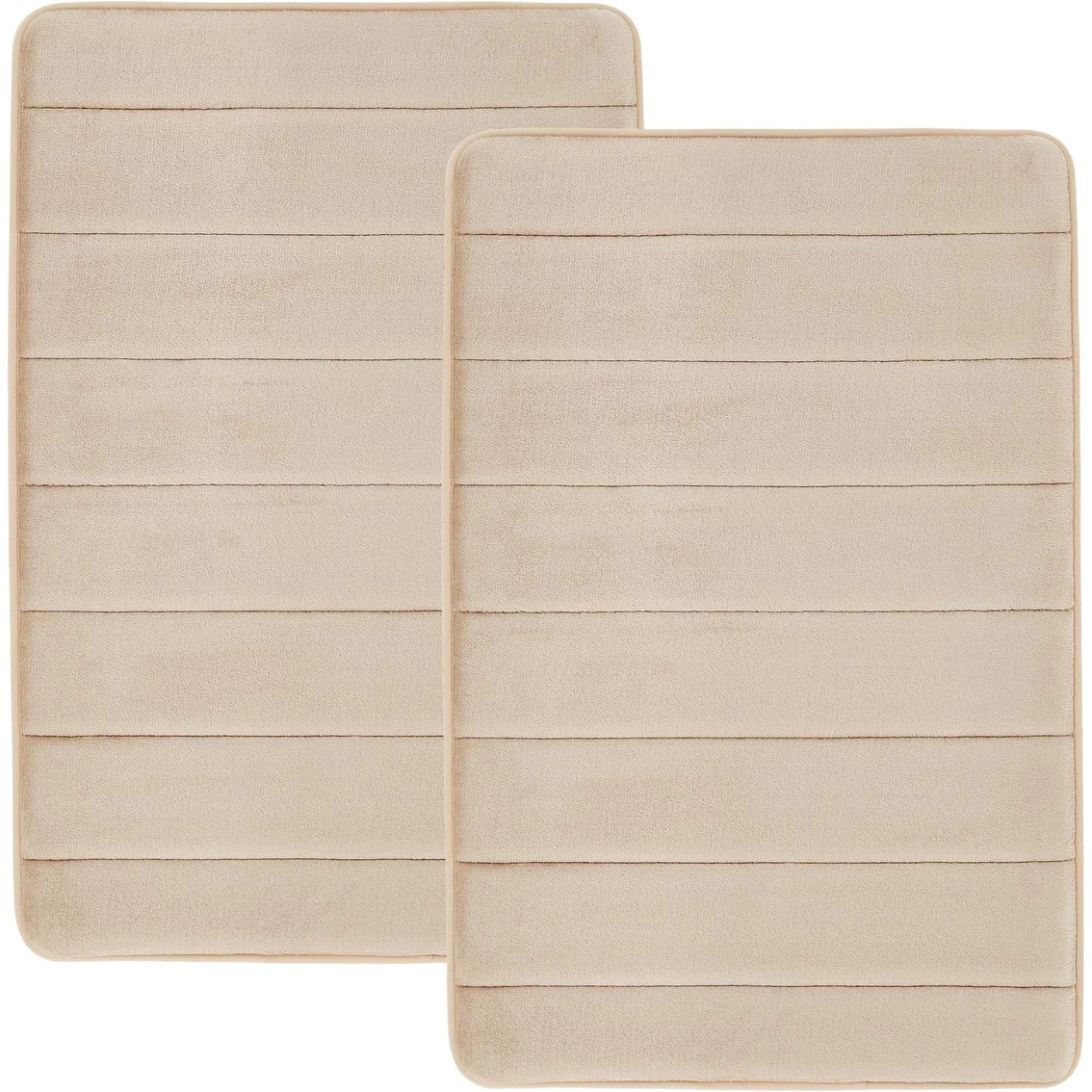 Hot Sale ???? Truly Soft 20 X 32 In. Solid Memory Foam Bath Rug 2 Pk. ????