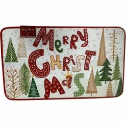 Promo ???? Other Brands Merry ???? Christmas Memory Foam Bath Mat, 18 X 30 In. ⭐