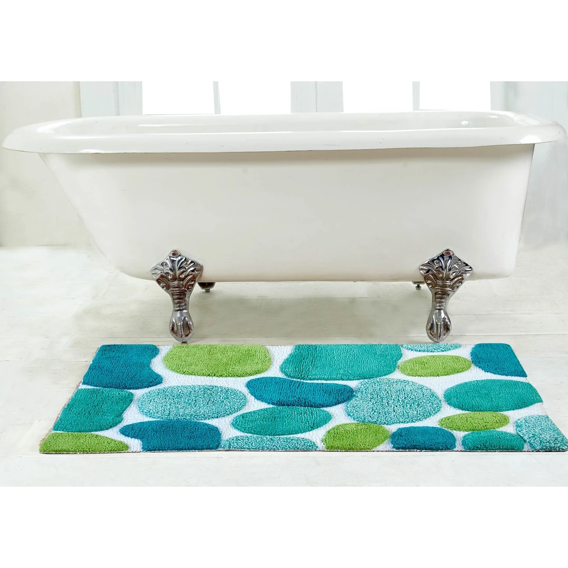Wholesale ???? Chesapeake Merchandising Chesapeake Pebbles Brights Pool Blue Bath Runner 24 In. X 36 In. ???? - Image 2