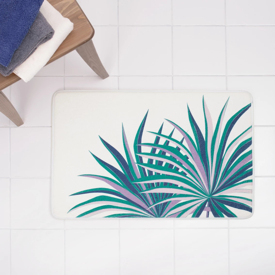 Flash Sale ???? Allure Oversize Palm Bath Rug ✔️ - Image 2
