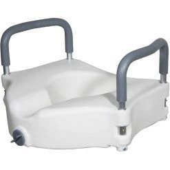 Top 10 ???? Drive Medical Elevated Raised Toilet Seat With Removable Padded Arms, Standard Seat ????