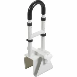 Wholesale ???? Drive Medical Adjustable Height Bathtub Grab Bar Safety Rail ????