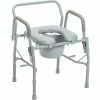 Outlet ???? Drive Medical Steel Drop Arm Bedside Commode With Padded Seat And Arms ????