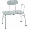Budget ???? Drive Medical Plastic Tub Transfer Bench With Adjustable Backrest ????