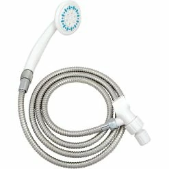 Brand new ???? Drive Medical AquaSense Handheld Shower Head With Ultra Long Stainless Steel Hose, White ????