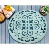 Cheap ???? Saffron Fabs Damask 36 In. Round Cotton Bath Rug ????